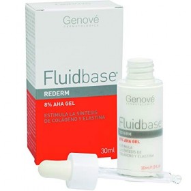 Fluidbase Rederm | 8% AHA Gel Forte | Anti-âge | Peaux sensibles sèches et acnéiques | Laisse la peau douce et lisse | Combat
