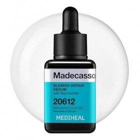 MEDIHEAL Madecassoside Sérum réparateur 30 ml Formule végétalienne Sérum coréen à la niacinamide Sérum hydratant pour le visa
