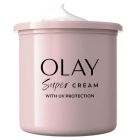 Olay Super Crème Hydratante Pour Le Visage Avec Protection UV SPF30, Recharge, Hydratation Ultra Légère, 50 ml