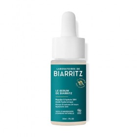 Laboratoires de Biarritz – Le Sérum de Biarritz – Repulpe, Lisse & Hydrate 24H – Formule Vegan – Certifié Bio – Visage, Conto