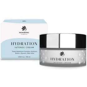 MICROBIONIC Crème hydratante intense pour peaux sèches et sensibles Avec acide hyaluronique, aloe vera et ectoïne Produit cos