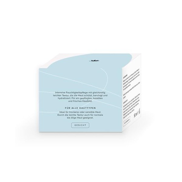 MICROBIONIC Crème hydratante intense pour peaux sèches et sensibles Avec acide hyaluronique, aloe vera et ectoïne Produit cos