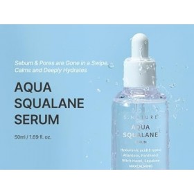 Aqua Squalane Sérum 50 ml | Apaisant, Hydratant, Soin des Pores, Contrôle du Sébum, 1,69 ml