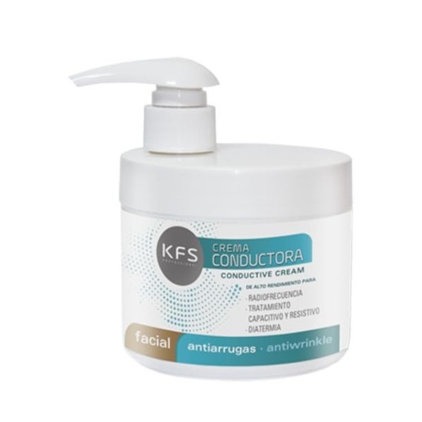 Crème Conductrice RF Visage Anti-rides 500 ml. Diathermie capacitive et résistive. Avec du collagène marin, des vitamines A-C