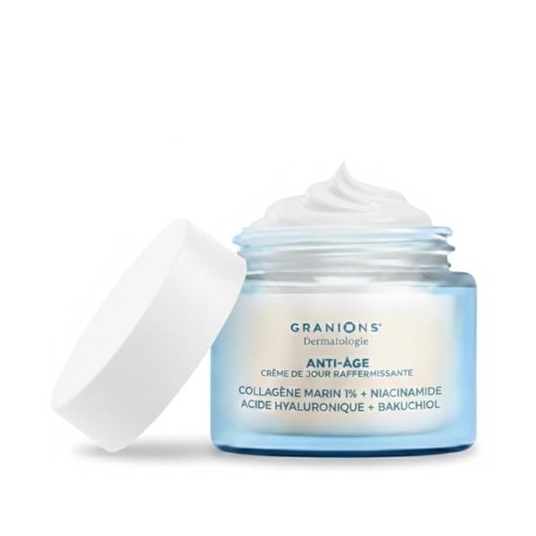 Creme ANTI RIDES Femme - Creme de JOUR - RAFFERMISSANTE - Hydratante Visage Action Anti Ride - Collagene marin, Acide Hyaluro...