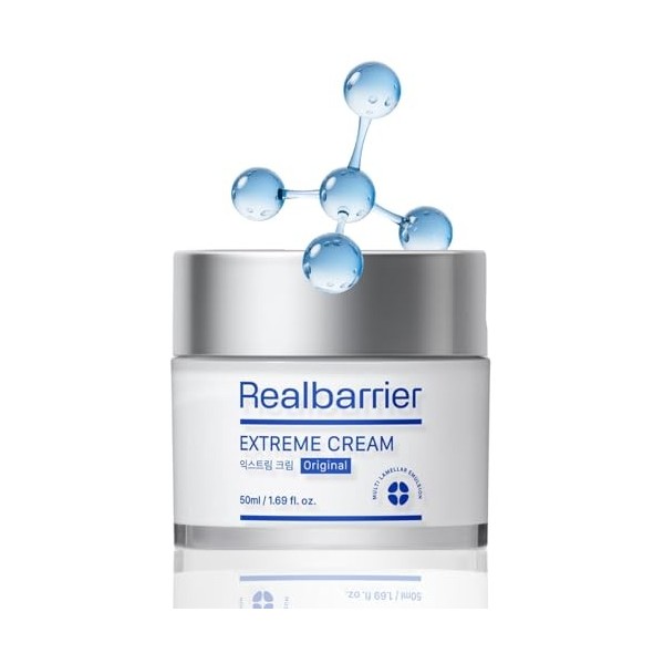 Real Barrier Crème Extreme 50 ml - Crème hydratante riche anti-âge avec acide hyaluronique et céramides - K-Beauty pour peaux