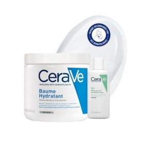 Baume Hydratant Baume Hydratant visage et corps pour les peaux sèches à très sèches 454g + mini Gel Moussant 88ml pour les pe