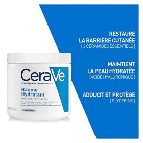 Baume Hydratant Baume Hydratant visage et corps pour les peaux sèches à très sèches 454g + mini Gel Moussant 88ml pour les pe