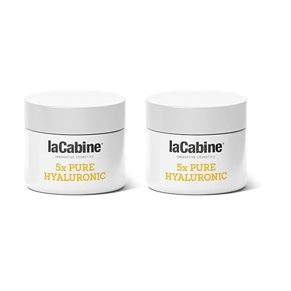 LACABINE 5X PURE HYALURONIC CREAM 50ML SE Lot de 2 Crème Jour et Nuit