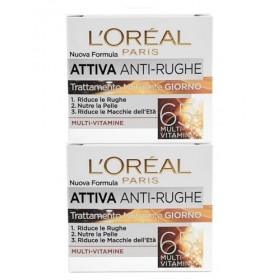 LOréal Paris Age Perfect 65+ Anti-Rides Crème Jour Soin Nourrissant Multi-Vitamines pour Peaux Matures - 2 Pots de 50ml