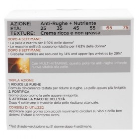 LOréal Paris Age Perfect 65+ Anti-Rides Crème Jour Soin Nourrissant Multi-Vitamines pour Peaux Matures - 2 Pots de 50ml