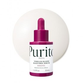 PURITO SEOUL Sérum temporel Bloom Bakuchiol Korean Jeju Hydrangea pour peau sensible, ampoule, réduction de ligne fine, sérum