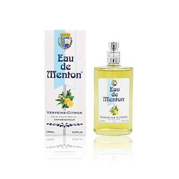 Eau de Menton - Verveine Citron - Eau de Toilette Femme, Artisan Parfumeur en Côte dAzur 100 ml 