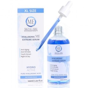 ME-Skincare ME Hyaluronic Extreme Serum XL 100ml - LE sérum à lacide hyaluronique avec un EFFET MAXIMUM ! Soin anti-âge pour