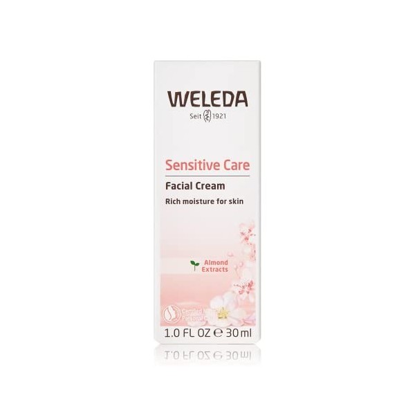 WELEDA - Crème Confort Peaux Sensibles à lAmande - Peaux Sèches, Atopiques - Apaise et protège - Sans Parfum - Tube 30 ml L C...