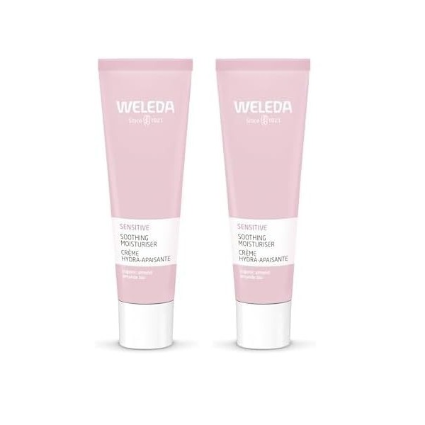 WELEDA - Crème Confort Peaux Sensibles à lAmande - Peaux Sèches, Atopiques - Apaise et protège - Sans Parfum - Tube 30 ml L C...