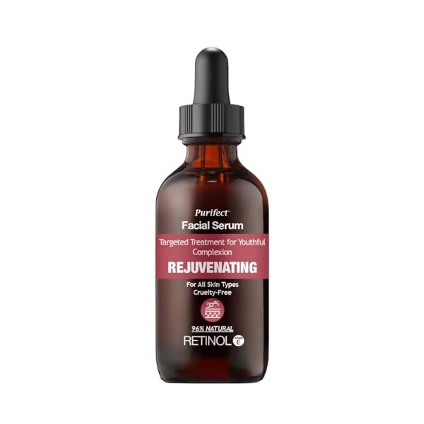 Purifect Rejuvenating Retinol Facial Serum with Vitamin E Oil, sérum anti-âge pour le visage, le sérum au rétinol réduit les