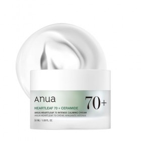 ANUA Heartleaf 70 Crème apaisante intense avec céramide, panthénol, extrait de Heartleaf, soins coréens pour la peau - 50 ml