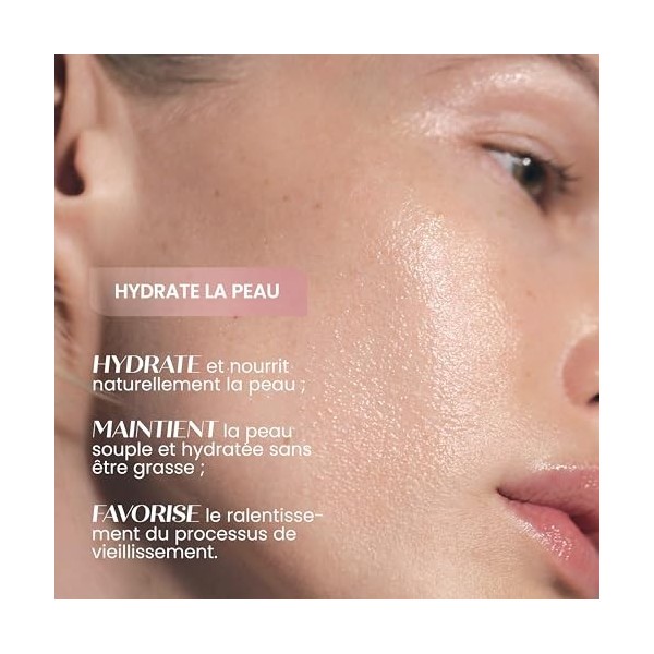 Senso Naturale Sérum Visage Solide Hydratant et Repulpant avec Acide Hyaluronique Pur Concentré et Vitamine E, Crème Visage p