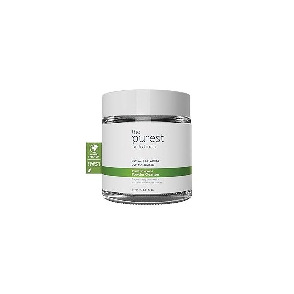 The Purest Solutions Fruit Enzyme Powder Cleanser 0,2% Azelaic Acid & 0,2% Malic Acid - Pore Cleaning & Skin Regeneration -