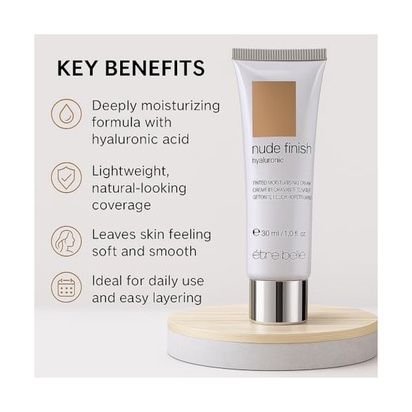 Nude Finish Soin de jour teinté à lacide hyaluronique 30 ml