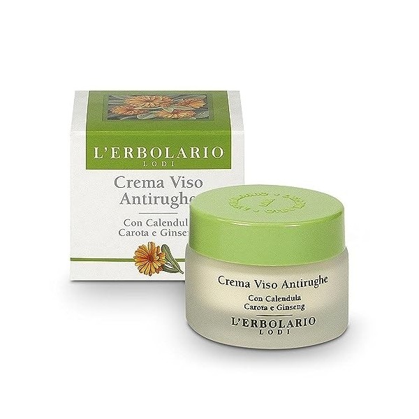 LErbolario Calendula Crème Visage Carotte et Ginseng 30 ml