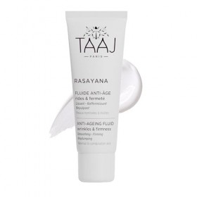 TAAJ | Fluide Anti-Âge Rasayana | Lisse les Rides | Restaure la Fermeté et LÉlasticité de la Peau | Teint plus Lisse | Fabri
