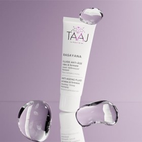 TAAJ | Fluide Anti-Âge Rasayana | Lisse les Rides | Restaure la Fermeté et LÉlasticité de la Peau | Teint plus Lisse | Fabri