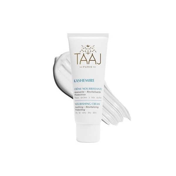 TAAJ | Crème Nourrissante - KASHEMIRE | Revitalise & Protège les peaux sèches à très sèches | Nourrit & Répare l’épiderme | H