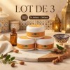 Lot de 3 Crèmes Anti-Rides à l’Huile d’Argan du Maroc – Soin Visage & Contour des Yeux – Jour & Nuit – Hydratant, Nourrissant