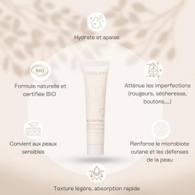 OMUM - Ma Jolie Peau - Crème visage rééquilibrante & hydratante aux prébiotiques naturels - Peaux mixtes et peaux fragilisées...