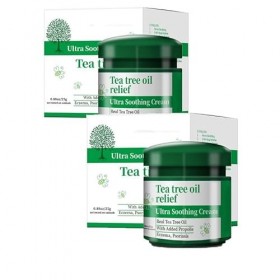 EXQST 25g Huile darbre à thé crème pour Le Visage Huile darbre à thé crème pour Le Corps apaisant hydratant pour la Peau hy