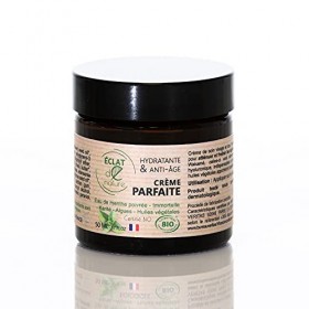 Crème parfaite Éclat de nature: Creme hydratante visage jour et nuit, creme visage bio | Creme Anti Age Homme & Femme - 50 ml
