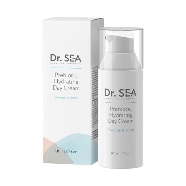 DR. SEA - Crème de Jour Hydratante Prébiotique au Rétinol et Biotine - Anti-Âge & Protectrice - Peaux Matures, Normales à Sèc
