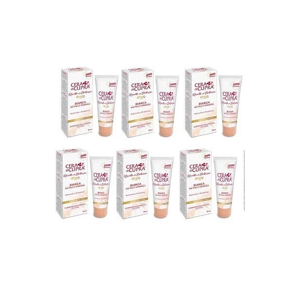 6 x Cera Di Cupra Bianca anti-âge anti-rides Tagescreme anti-âge 75 ml