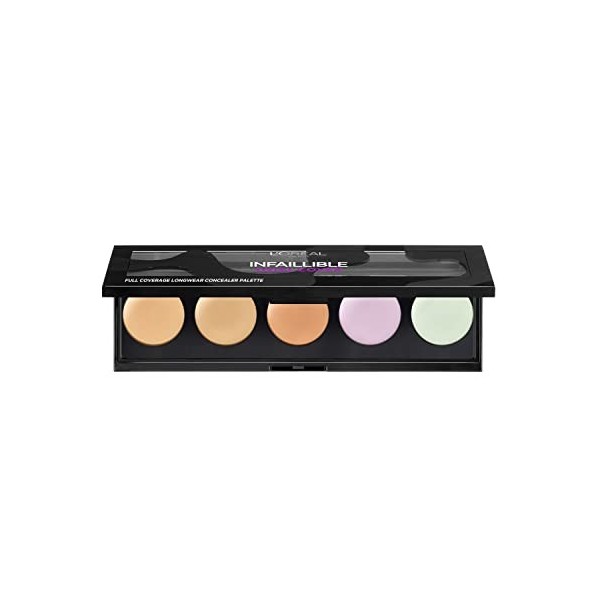 Palette complète de cache-cernes L’Oreal Paris Infaillible Anti-cernes / Correcteurs