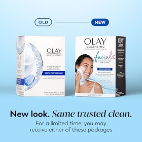 Olay 4-in-1 Combination/oily Daily Facial Cloths, 66 Count by Olay Crème Jour et Nuit