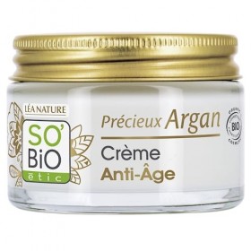 SOBIOETIC CREMA DE DIA ANTIEDAD hialuronico-argan – peut servir de soin de jour comme de nuit, crème visage confortable pour 