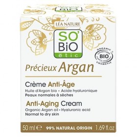 SOBIOETIC CREMA DE DIA ANTIEDAD hialuronico-argan – peut servir de soin de jour comme de nuit, crème visage confortable pour 