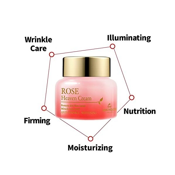 THE SKIN HOUSE Rose Heaven K-Beauty Crème anti-rides et blanchissante 50 ml