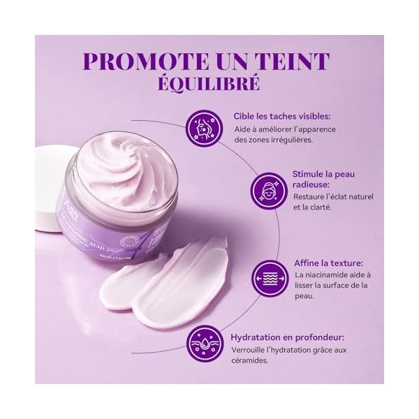 Crème à 5 % dacide tranexamique avec 7 % darbutine et 5 % de niacinamide, crème pour le visage, réduction des taches pigmen