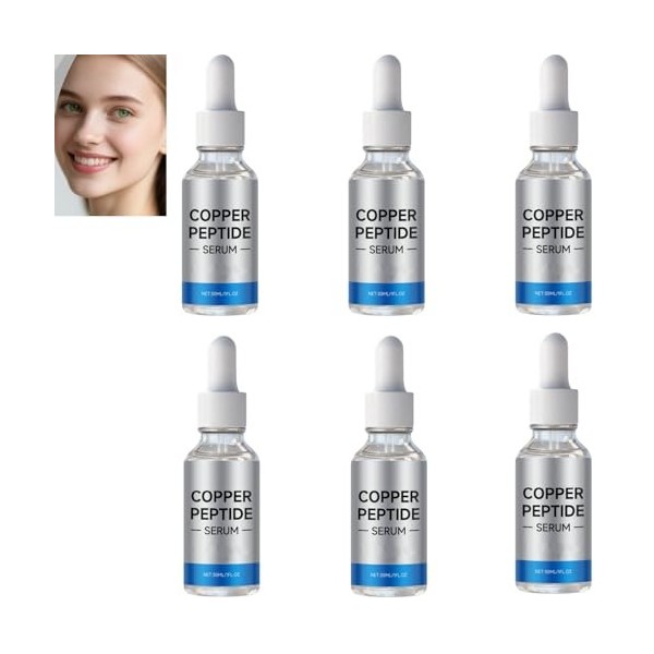 Sérum aux peptides de cuivre pour le visage, anti-âge et augmentation de lélasticité, hydratant pour tous les types de peau ...