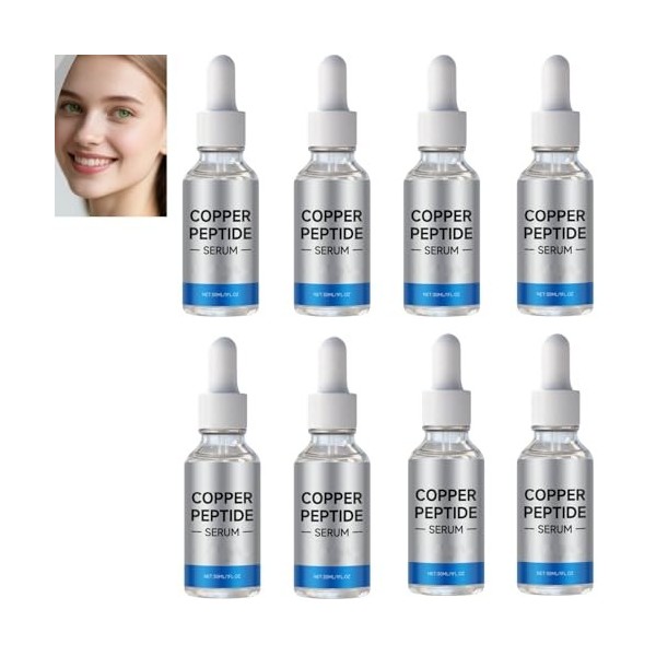 Sérum aux peptides de cuivre pour le visage, anti-âge et augmentation de lélasticité, hydratant pour tous les types de peau ...