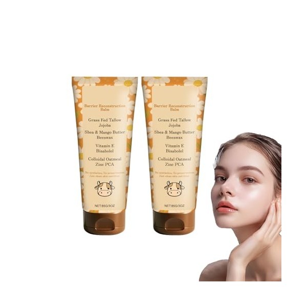 Baume au miel et au suif, Baume fouetté au suif, Crème éclat au beurre, Crème barrière protectrice au beurre de vaches nourri...