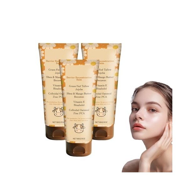 Baume au miel et au suif, Baume fouetté au suif, Crème éclat au beurre, Crème barrière protectrice au beurre de vaches nourri...