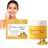 Crème Corps au Curcuma et Vitamine C pour Visage & Corps,Lotion Éclaircissante pour Teint Irrégulier, Crème Hydratante au Cur...