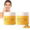 Crème Corps au Curcuma et Vitamine C pour Visage & Corps,Lotion Éclaircissante pour Teint Irrégulier, Crème Hydratante au Cur...