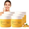Crème Corps au Curcuma et Vitamine C pour Visage & Corps,Lotion Éclaircissante pour Teint Irrégulier, Crème Hydratante au Cur...