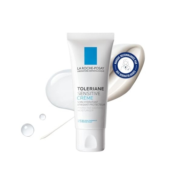 La Roche-Posay - Toleriane Sensitive - Crème Hydratante Visage - Soin Visage Hydratant, Apaisant et Protecteur - Pour Peaux S...