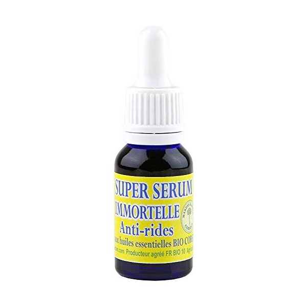 SUPER SERUM IMMORTELLE ANTI-RIDES 15ml Riche en huile essentielle BIO